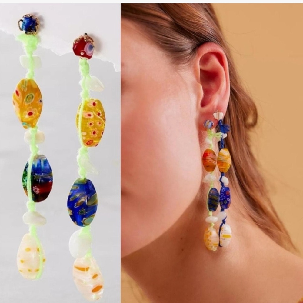 Free People Glass Earrings